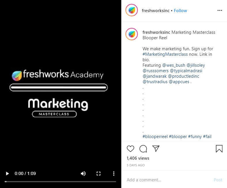 example of sharing bite-sized educational content on instagram.