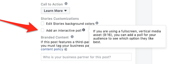 instagram story ad polls add an interactive poll