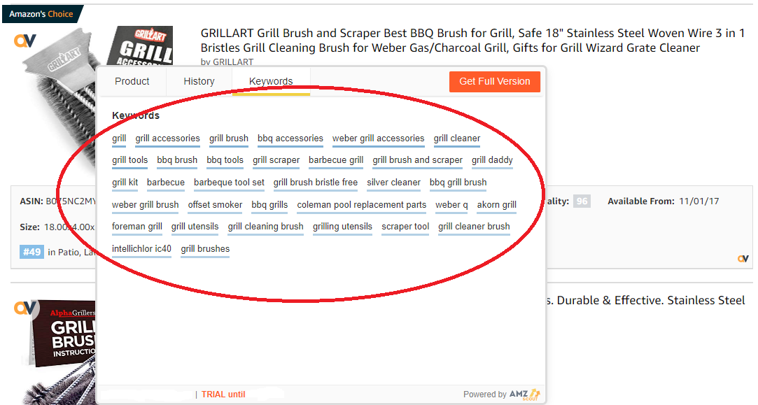 Amazon on sale keyword search