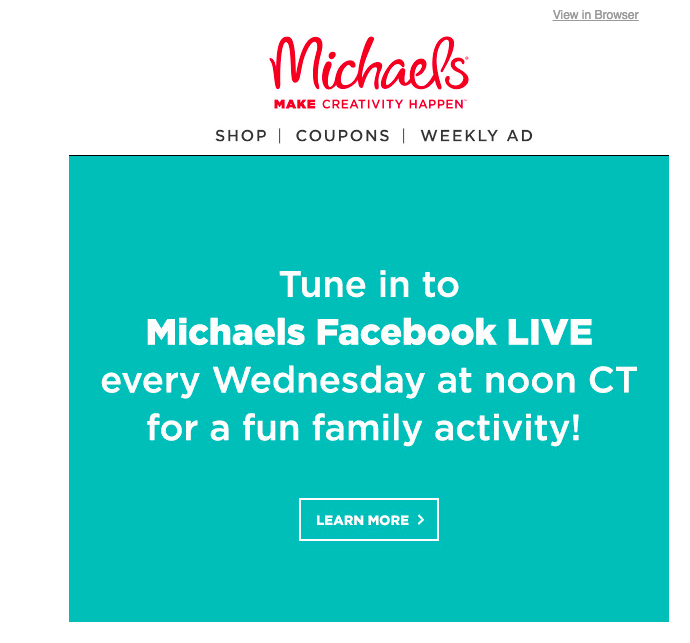 Michaels Fun Activity Example