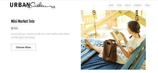 Urban Southern home page_product