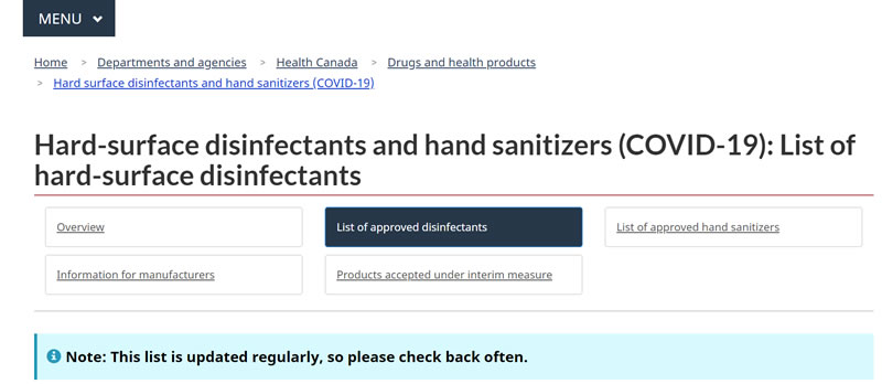 Hand Sanitizer information