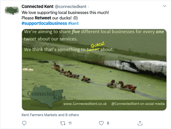 how to reach audience on twitter during COVID connected kent
