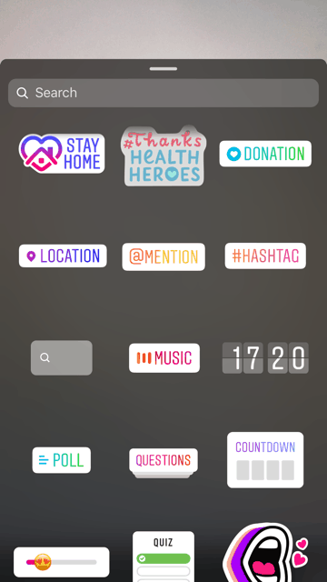 How to add Instagram stickers. 