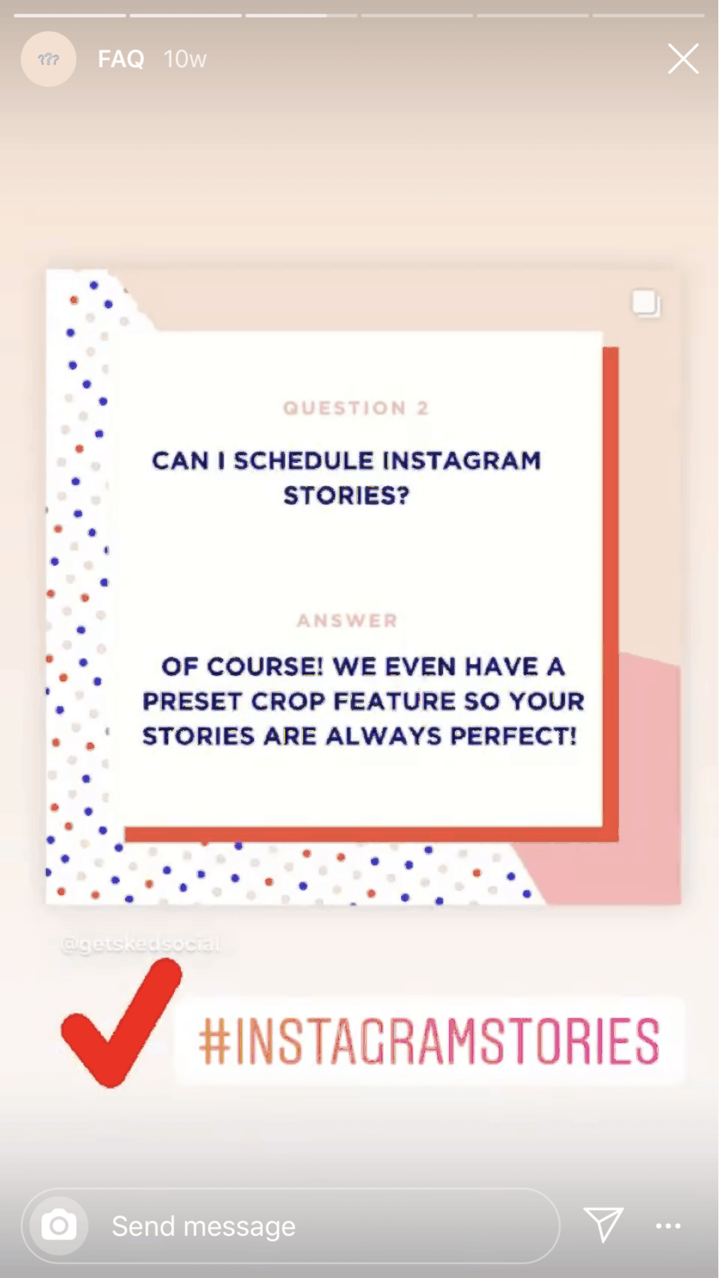 Instagram story stickers example 8.