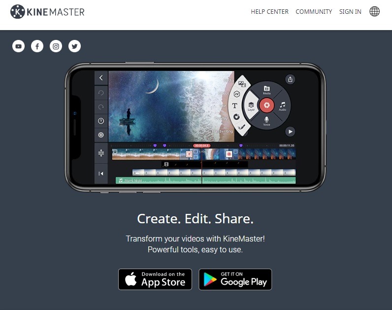 Kinemaster free video editor for eCommerce
