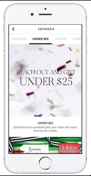 eCommerce facebook video ad sephora