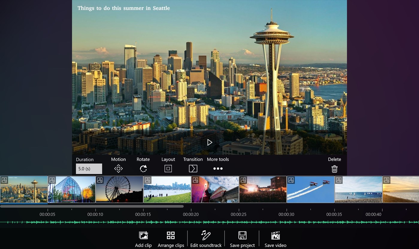 windows movie maker ten freed editng software