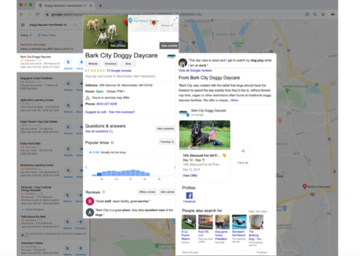 google my business optimization full listing bark city