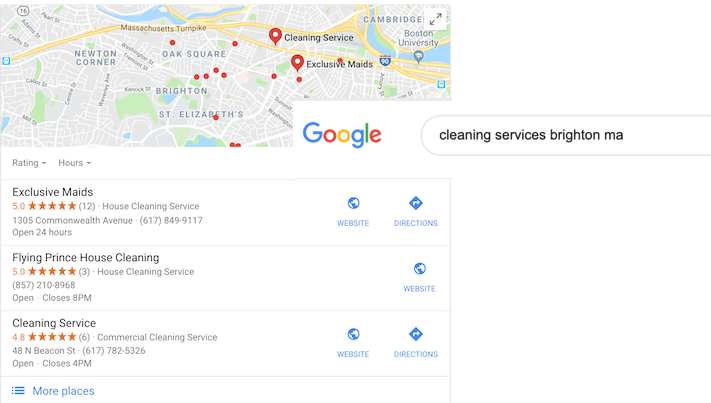 google my business optimization star ratings rank in local 3 pack