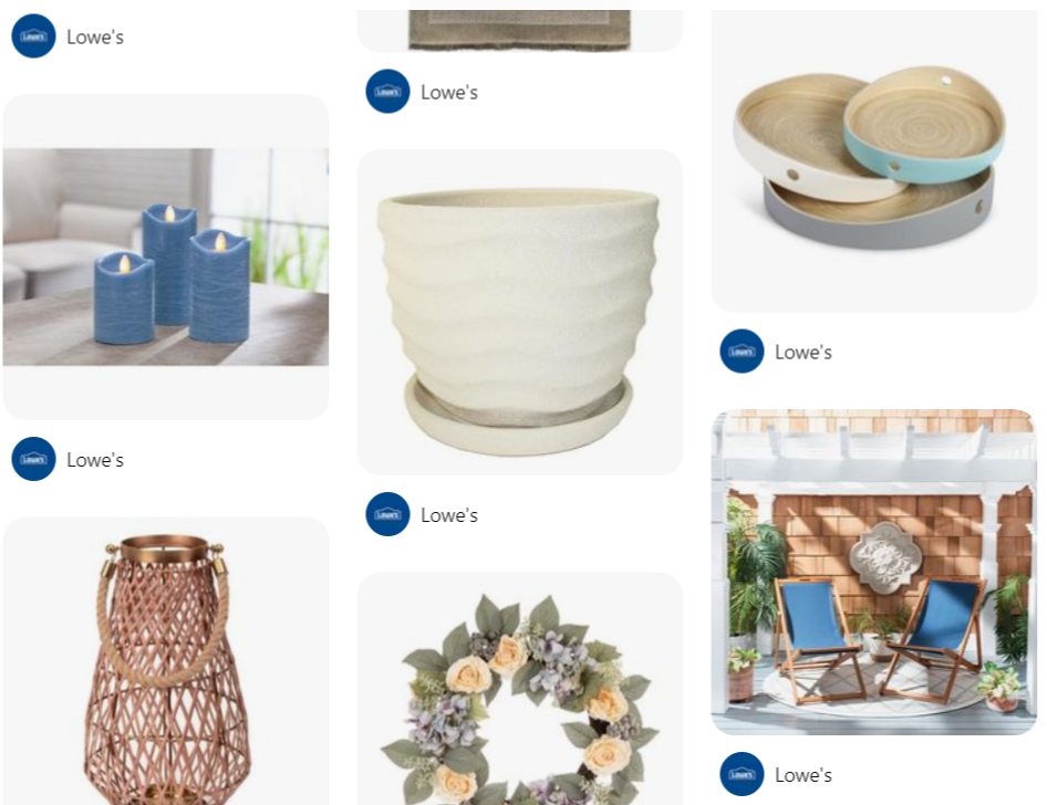 product pins by lowes.