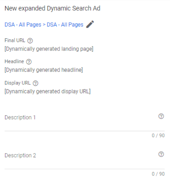 Google ads grants expanded dynamic search ad
