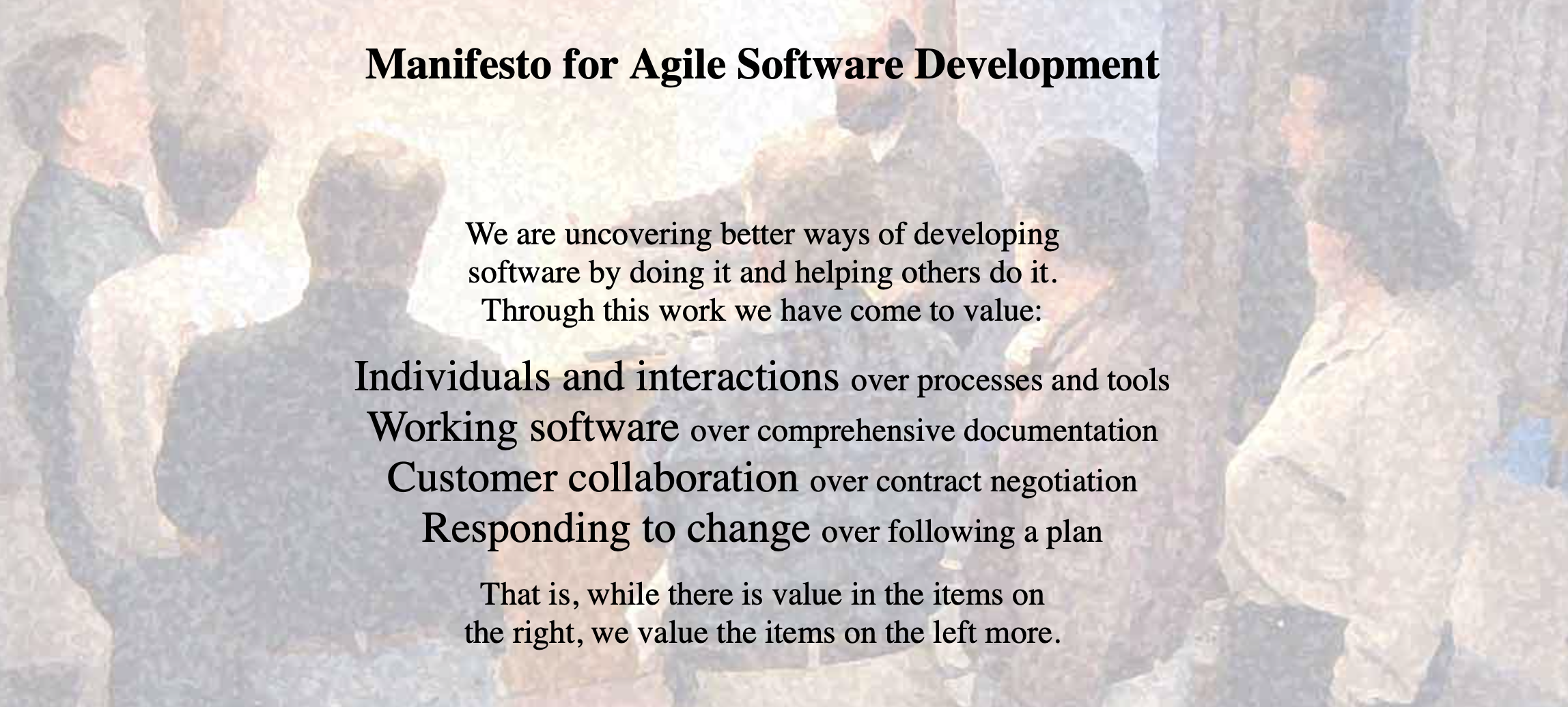 Agile Manifesto and 4 Agile Values answers what is agile