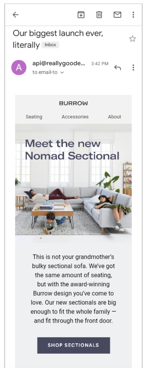 how to promote a new product or service nomad sectional