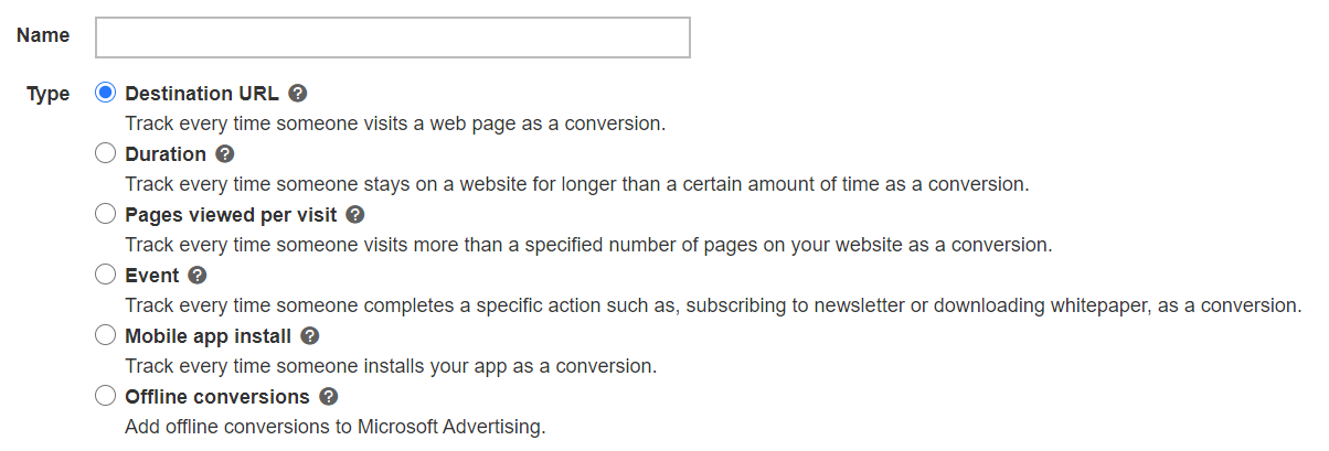 destination url conversion for micrsoft ads.