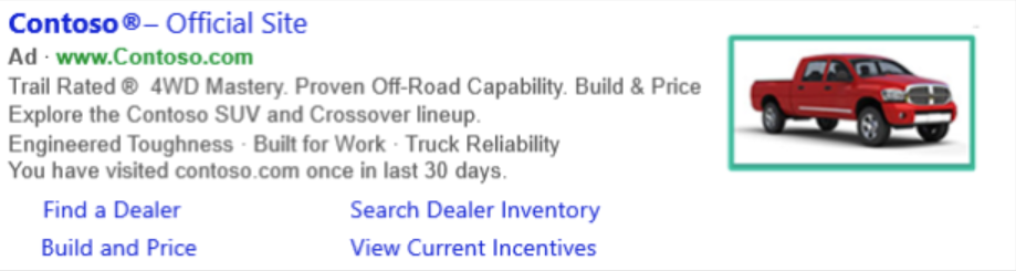 example of image extension on bing ads.