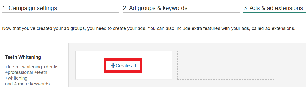 creating an ad with microsoft ads.