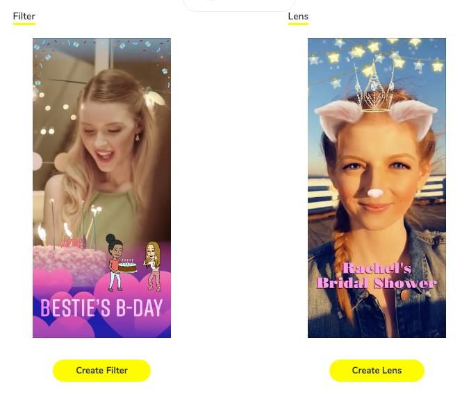 Snapchat filters vs. Snapchat lenses