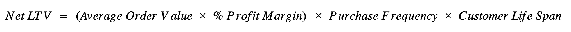 net LTV formula