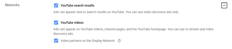 YouTube ads placement targeting select targeting options