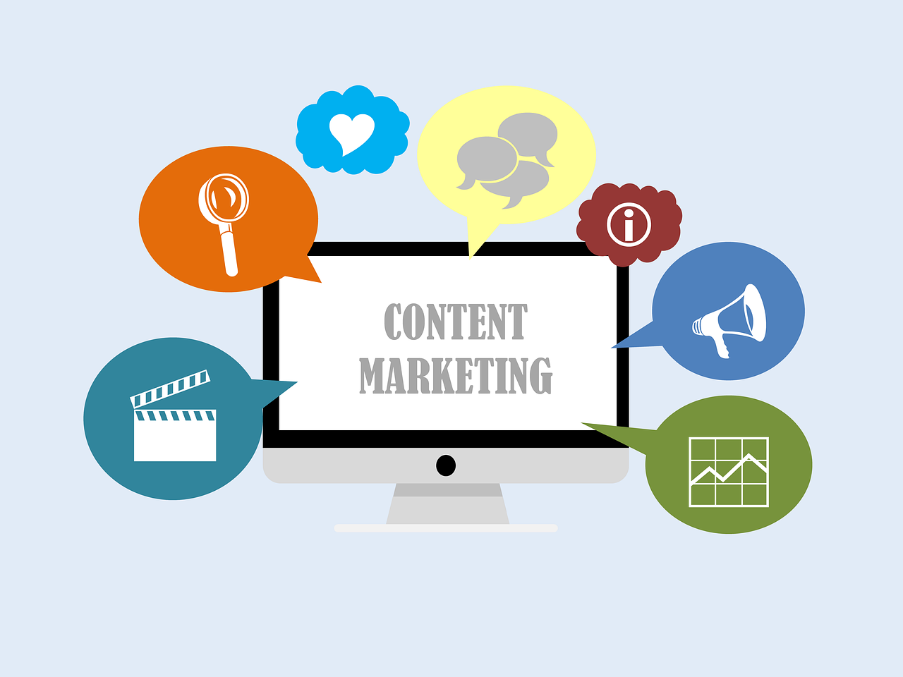 A content marketing concept image