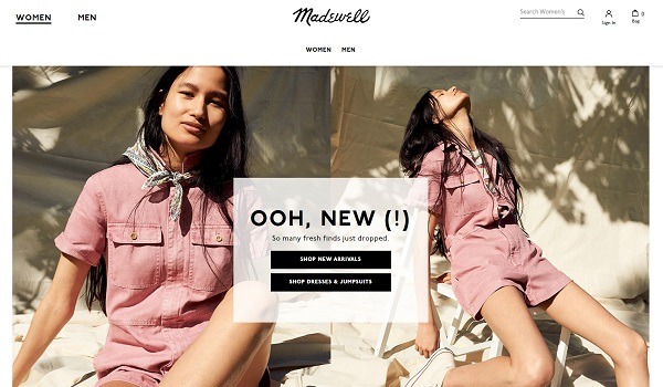 madewell online store example