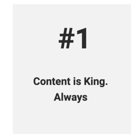 Content is the king