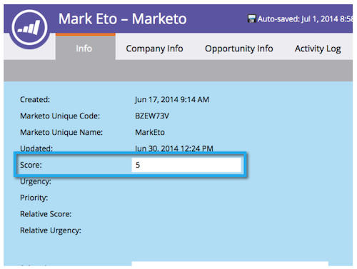 automated email marketing marketo lead scoring examples