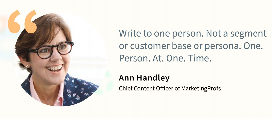 Ann Handley copywriting quote