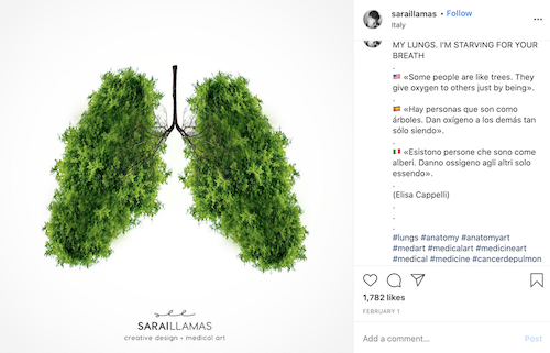 free november marketing ideas lung cancer awareness art