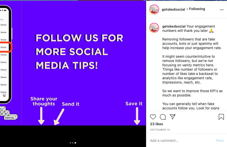 Instagram engagement tips.