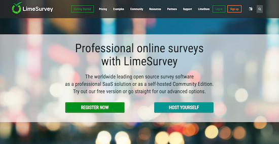 limesurvey-homepage