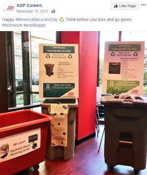 november marketing ideas america recycles day efforts