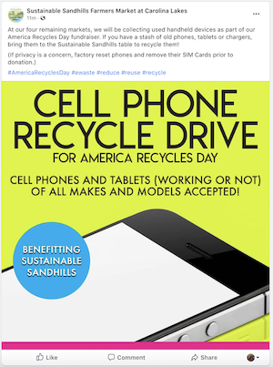 november marketing ideas america recycles day