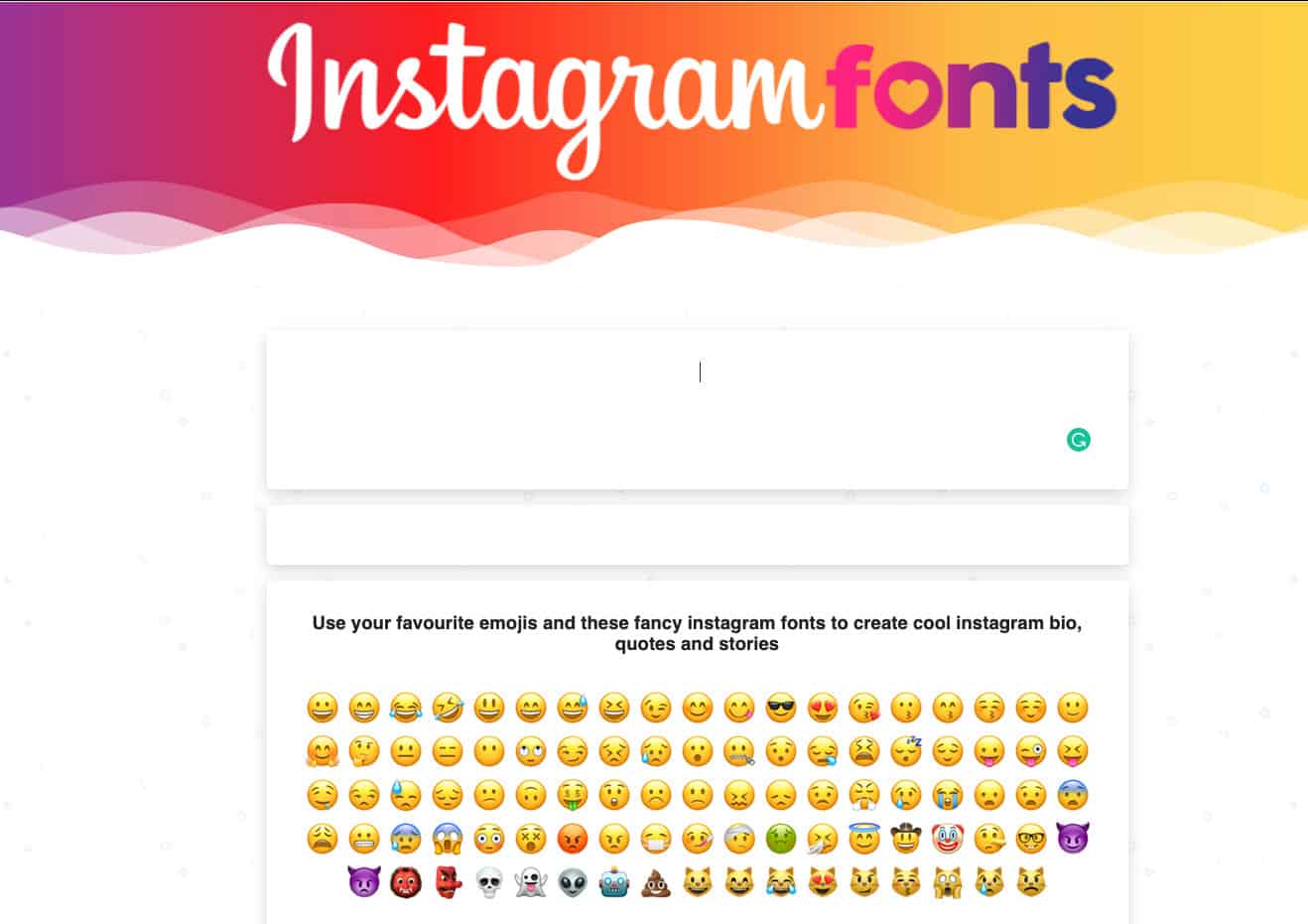 Instagram fonts generator example 4.