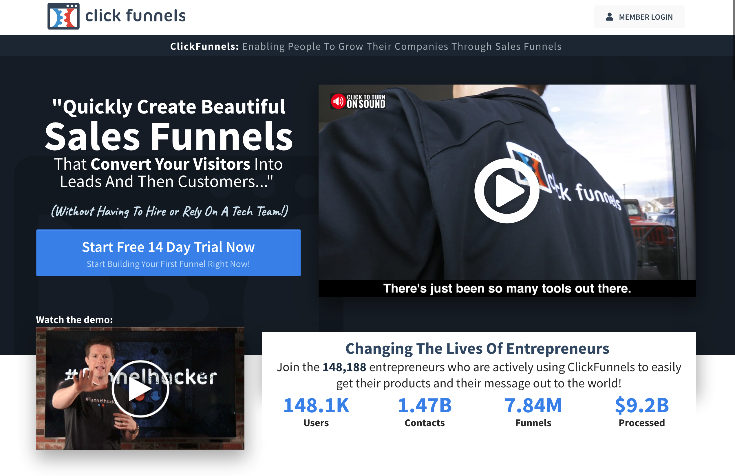 Click Funnels Website