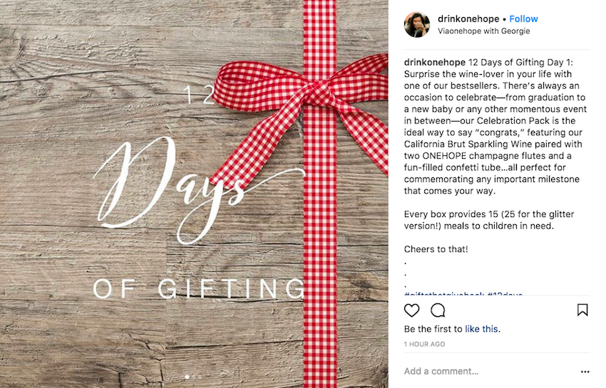 december marketing ideas - instagram giveaway