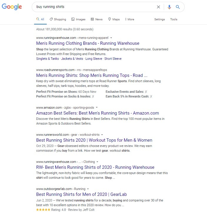 google search keyword research
