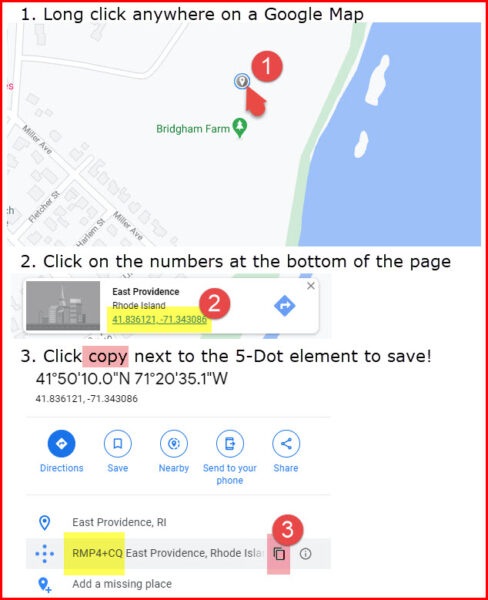 Illustration how to find a Google Maps Plus Code