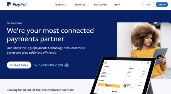 PayPal website branding