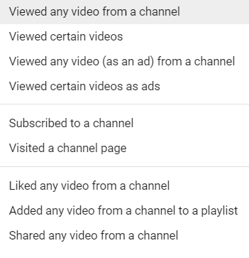 viewed any video from any channel youtube metrics
