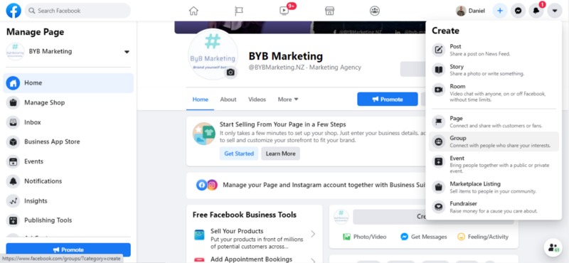 Facebook business page profile tips