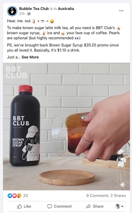 How to post in the Bubble Tea Club Facebook Page