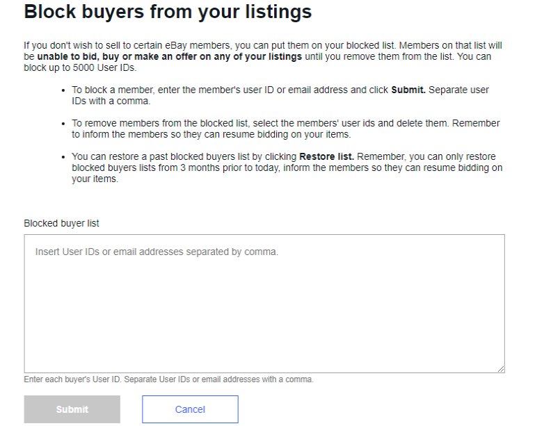 A Guide to Blocking an eBay Buyer