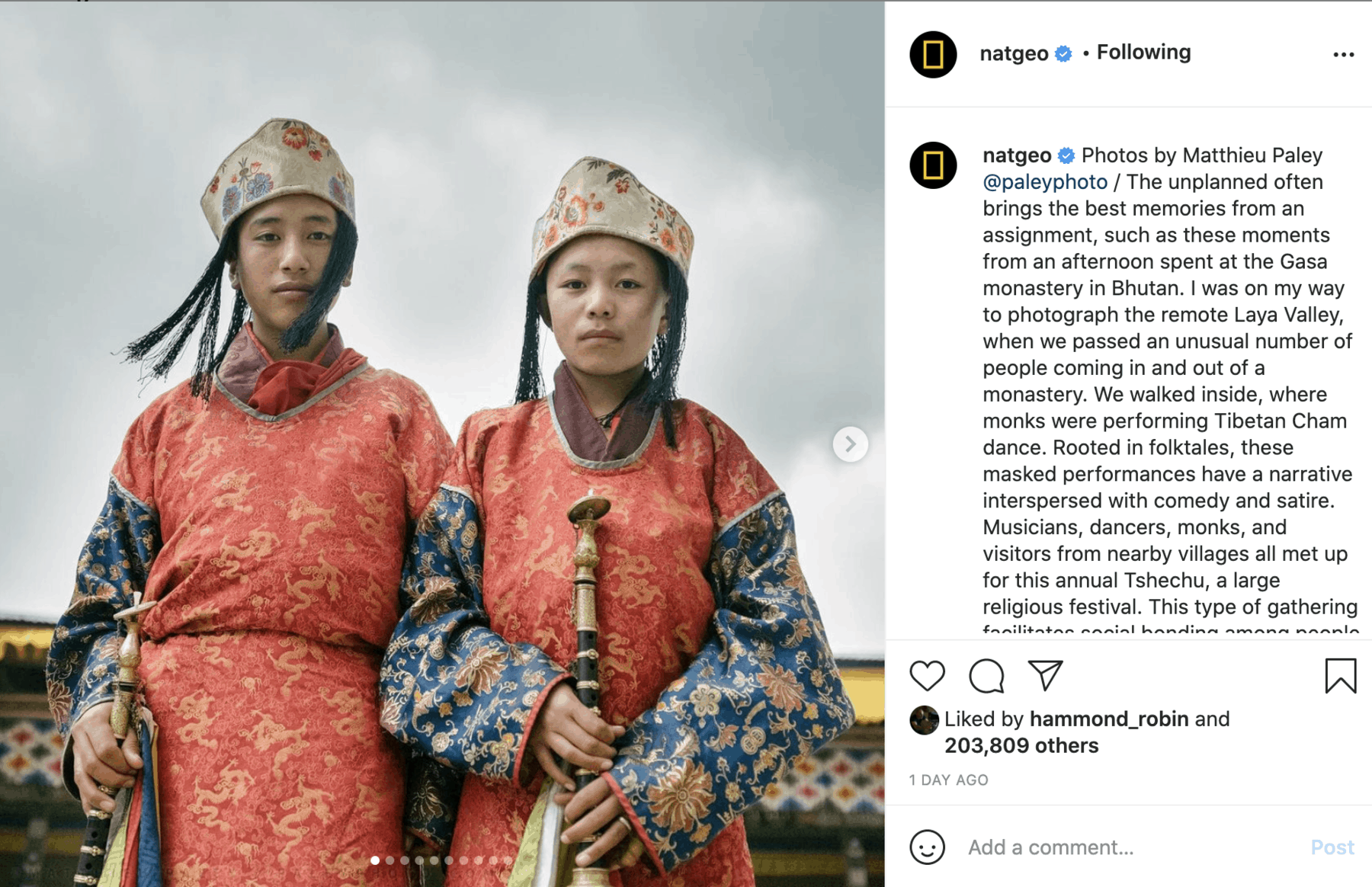 Long captions example, a big Instagram marketing trend for the coming year.