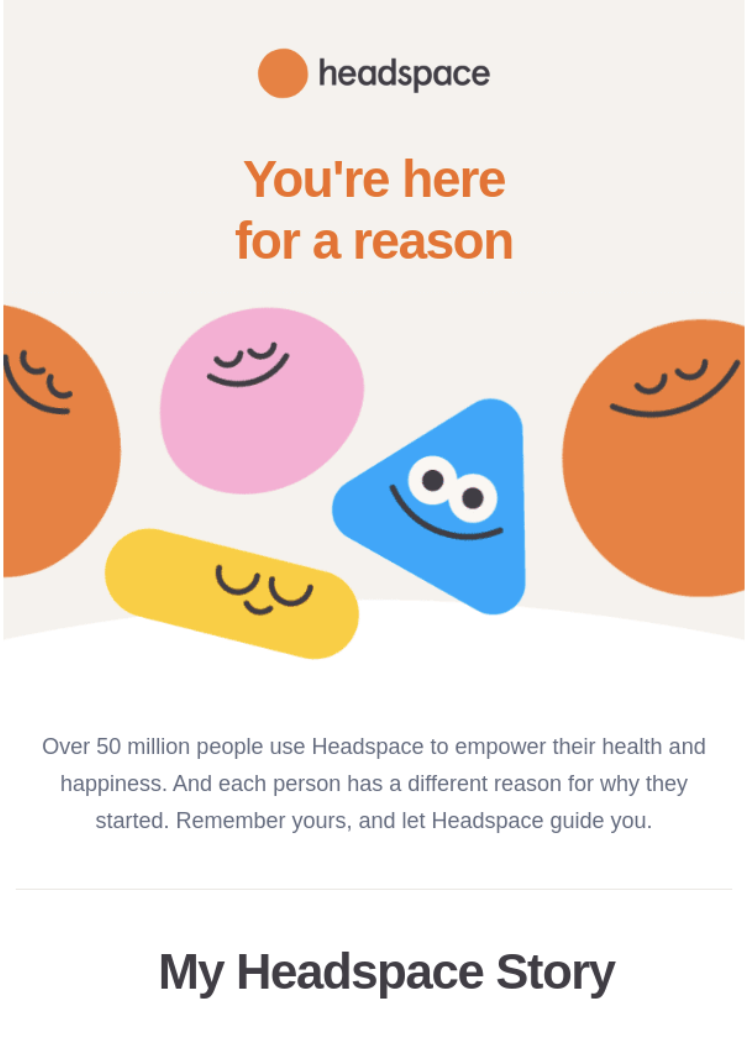email design example headspace