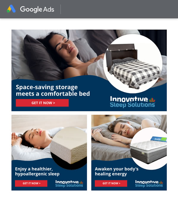 Google ad campaign for Innovative Sleep Solutions