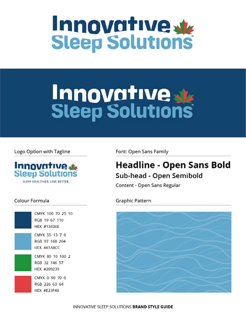 Innovative Sleep Solutions brand guide