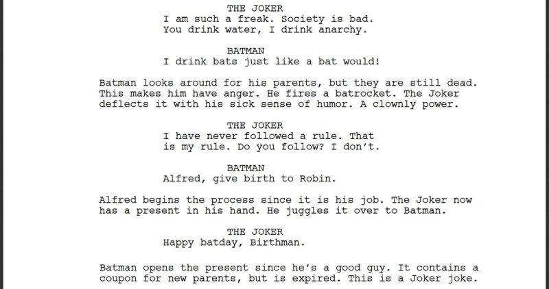 Batman Movie Script Written By AI After Watching 1000 Hours Footage