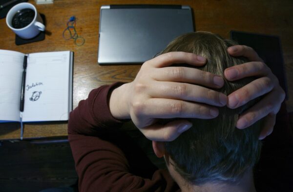 Frustrated for cheating on financial goals.